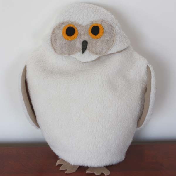 warm and cozy heatable owl